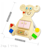 Beloved boards Vzdělávací medvídek Busy Board - Mini Bear - Růžový
