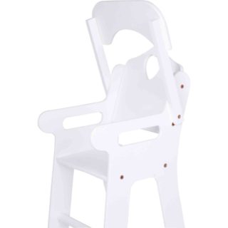 small foot Dřevěná židlička pro panenky bílá