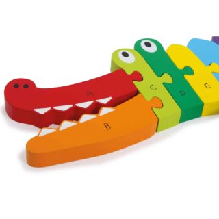 small foot Vkládací puzzle krokodýl ABC
